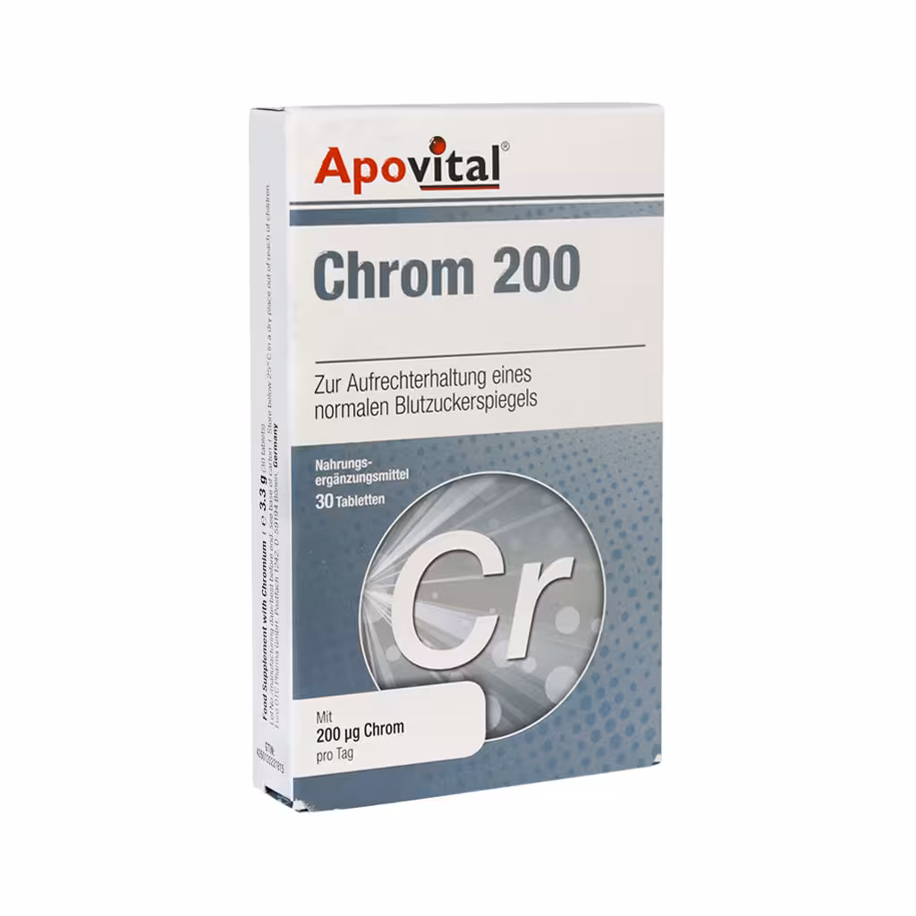 قرص کروم 200 میکروگرم یوروویتال 30 عددی CHROM 200 EURHOVITAL