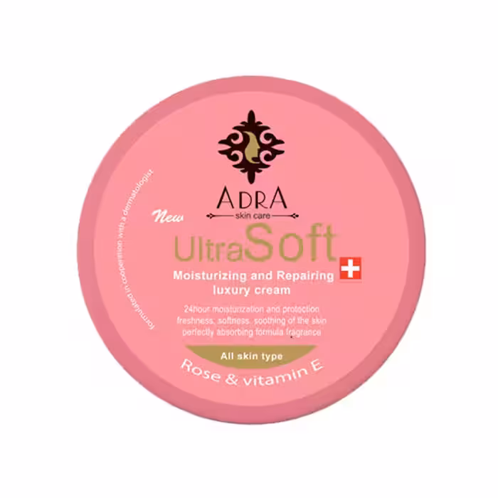 کرم کاسه ای دست و صورت آدرا حاوی روغن گل سرخAdra Rose and Vitamin E Moisturizing And Repairing Luxury Cream