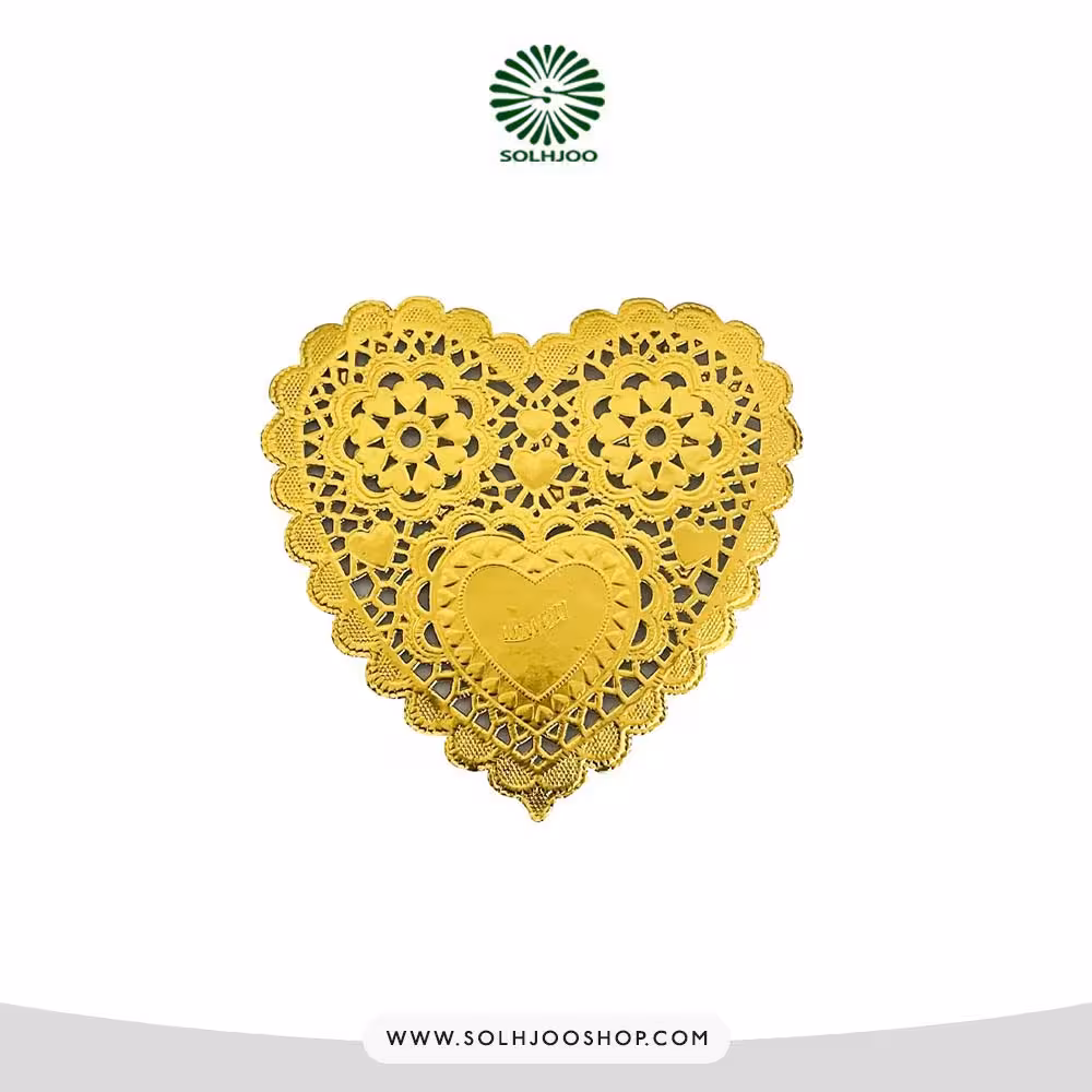 دانتل زیر کیک قلب 12.7 سانت 100عددی