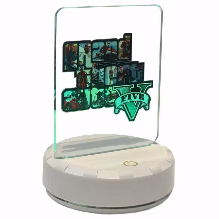 خرید لامپ رومیزی گیمینگ با طرح بازی LAMP Grand Theft Auto V با بهترین قیمت