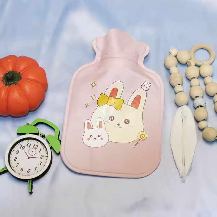 کیسه آب گرم کودک مدل خرگوش کد KIS-043 با ظرفیت 300 میلی لیتر