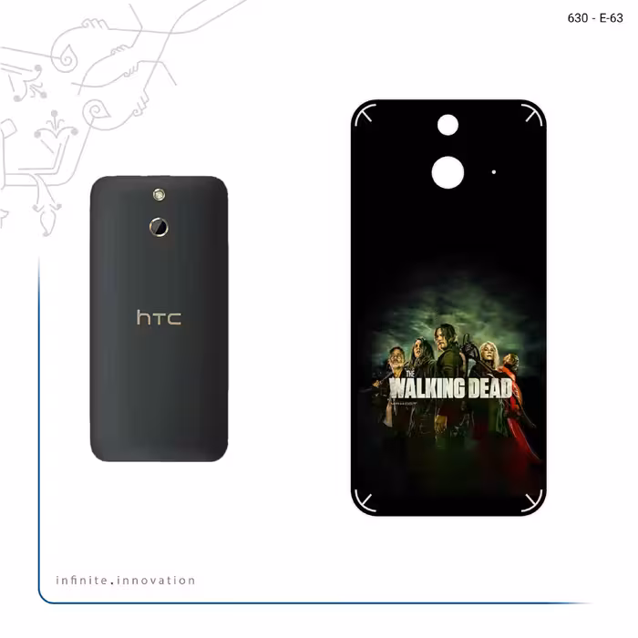 برچسب پوششی ماهوت مدل WALKING DEAD مناسب برای گوشی موبایل اچ تی سی One E8
