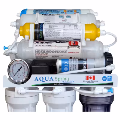 دستگاه تصفیه کننده آب آکوآ اسپرینگ مدل NF8600 به همراه فیلتر تصفیه آب مجموعه 3 عددی