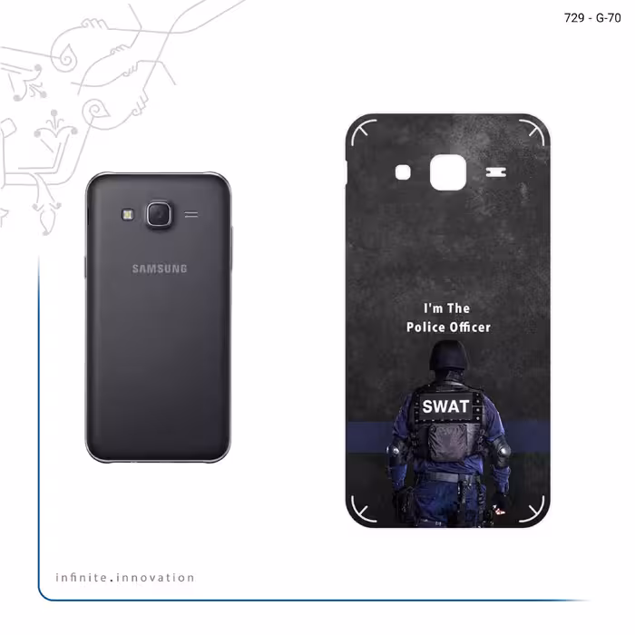 برچسب پوششی ماهوت مدل Police Officer مناسب برای گوشی موبایل سامسونگ Galaxy J5