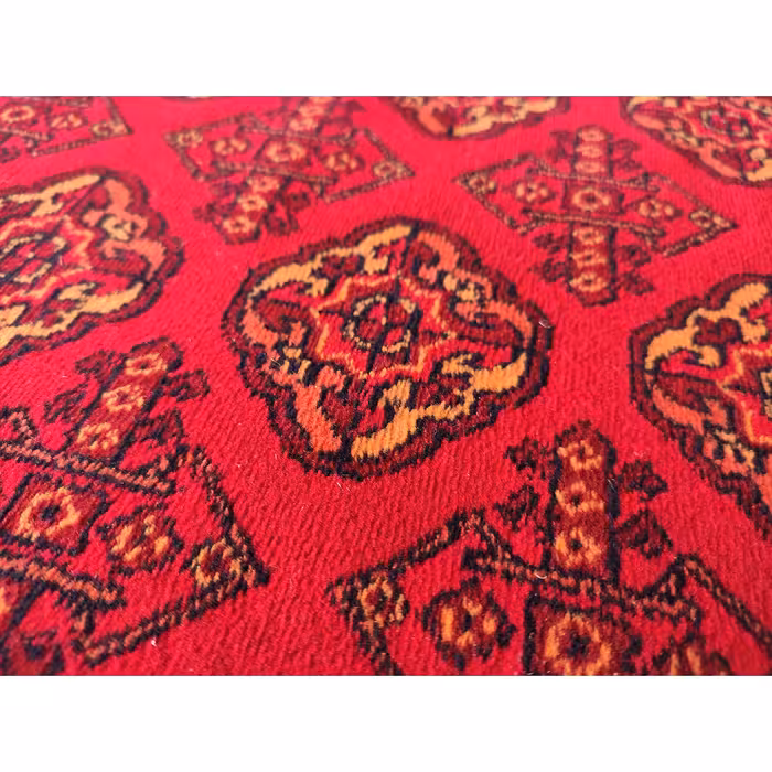 فرش ماشینی زمرد مشهد مدل کهنه نما زمینه لاکی