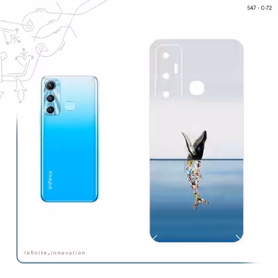 برچسب پوششی ماهوت مدل Collage of Sea Trash مناسب برای گوشی موبایل اینفینیکس Hot 11