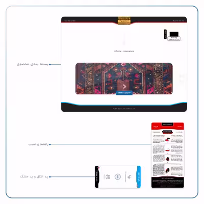 برچسب پوششی ماهوت مدل Rug مناسب برای تبلت سامسونگ Galaxy Tab A 10.1 2019 T515