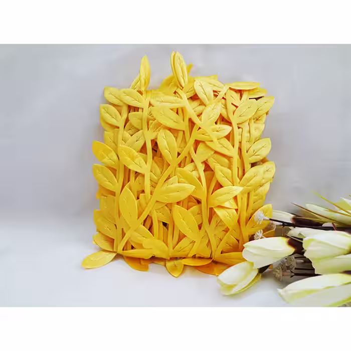 گل مصنوعی مدل ریسه برگ پارچه ای کد 126 طول 10 متر