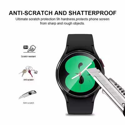 محافظ صفحه نمایش مدل شیشه ای مناسب برای ساعت هوشمند سامسونگ Galaxy watch4 active 44mm
