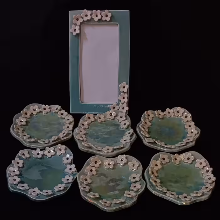 ست 7 تکه هفت سین سرامیکی هیواسرامیک مدل یاس کد 10883010