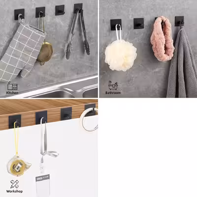 آویز حوله مدل مربع مجموعه 2 عددی