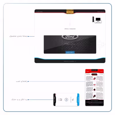 برچسب پوششی ماهوت مدل Ford Motor مناسب برای تبلت ایسوس Zenpad 3S 10 2017 Z500KL