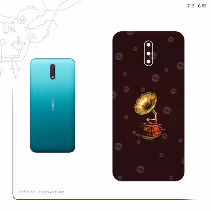 برچسب پوششی ماهوت مدل Gramophone Nostalgia مناسب برای گوشی موبایل نوکیا 2.3