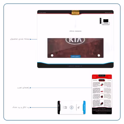 برچسب پوششی ماهوت مدل KIA-Logo مناسب برای تبلت سامسونگ Galaxy Tab S 10.5 2014 T805