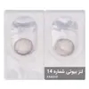 لنز چشم بیوتی شماره 14 مدل FAA310 رنگ طوسی عسلی روشن