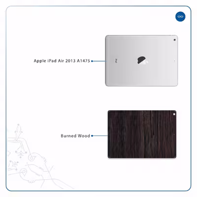 برچسب پوششی ماهوت مدل Burned Wood مناسب برای تبلت اپل iPad Air 2013 A1475