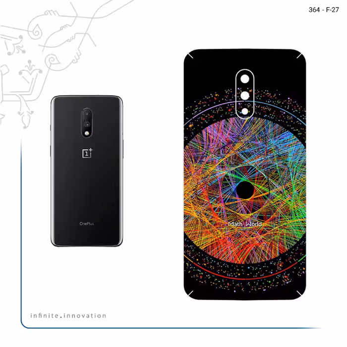 برچسب پوششی ماهوت مدل Mathematical Geometric Shape 2 مناسب برای گوشی موبایل وان پلاس 7