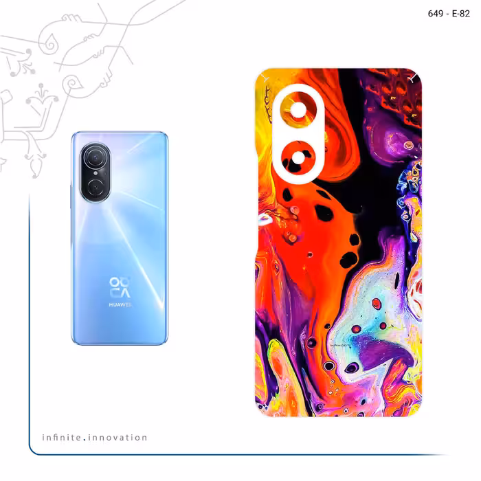 برچسب پوششی ماهوت مدل Abstract Oil Art مناسب برای گوشی موبایل هوآوی Nova 9 SE