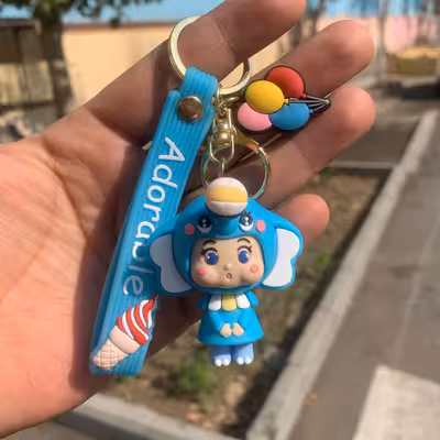 جاکلیدی مدل سیلیکونی طرح دختر فیلی