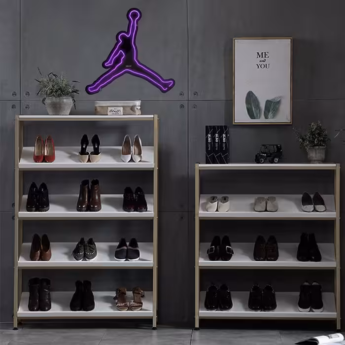 چراغ دیواری نئون دیزاین طرح Jordan-BL_PR