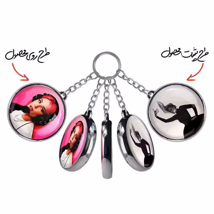 جاکلیدی خندالو طرح هالزی مدل دوطرفه کد 1909719104