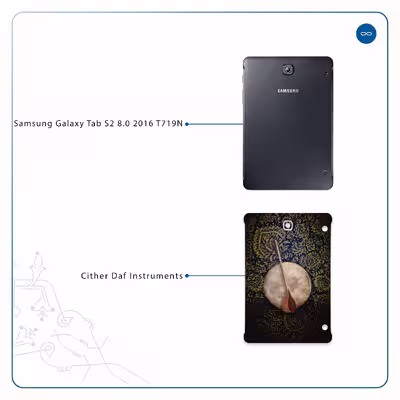 برچسب پوششی ماهوت مدل Setar-Daf-Instruments مناسب برای تبلت سامسونگ Galaxy Tab S2 8.0 2016 T719N