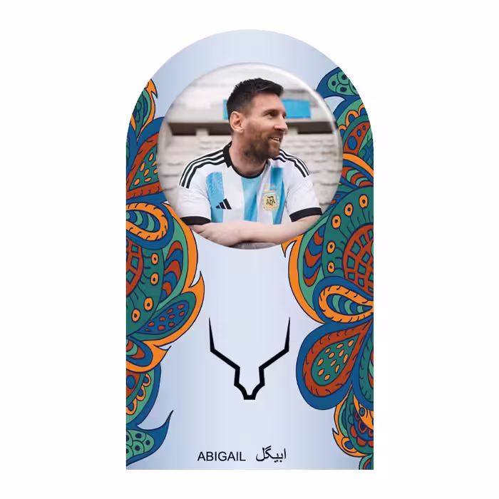 	 پیکسل ابیگل طرح لیونل مسی آرژانتین بارسلونا کد 037