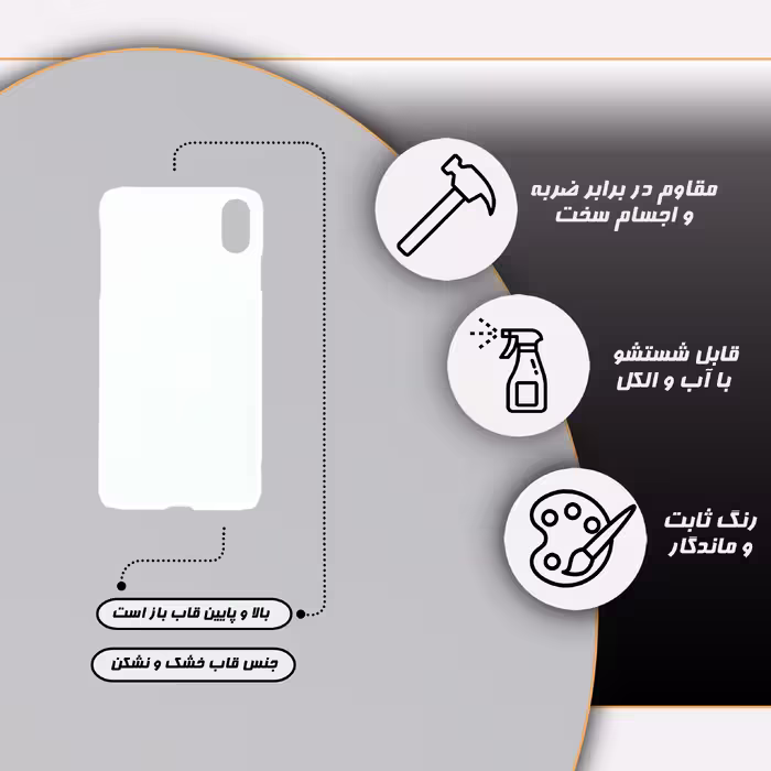 کاور قاب گارد مدل دخترانه مناسب برای گوشی موبایل اپل iphone xs max
