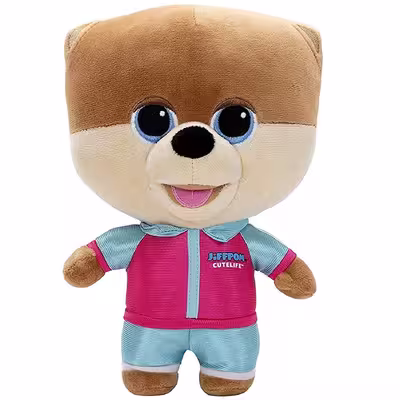 عروسک طرح سگ مدل Jiffpom Puppy کد SK/16 ارتفاع 28 سانتی متر