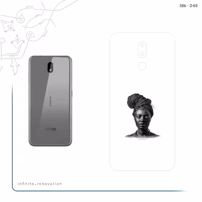 برچسب پوششی ماهوت مدل Portrait of an African Woman مناسب برای گوشی موبایل نوکیا 3.2 TA-1164