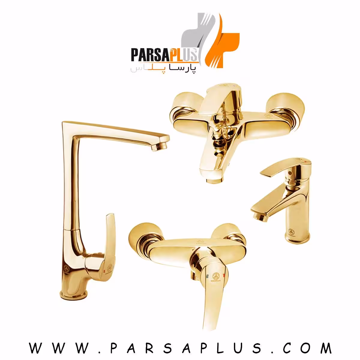 ست شیرآلات قهرمان مدل بهادر طلایی