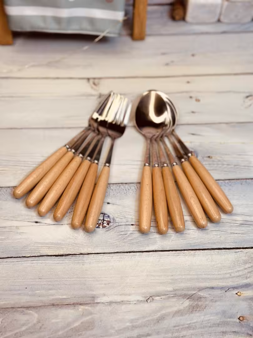 ست پذیرایی دسته چوبی کد 8150