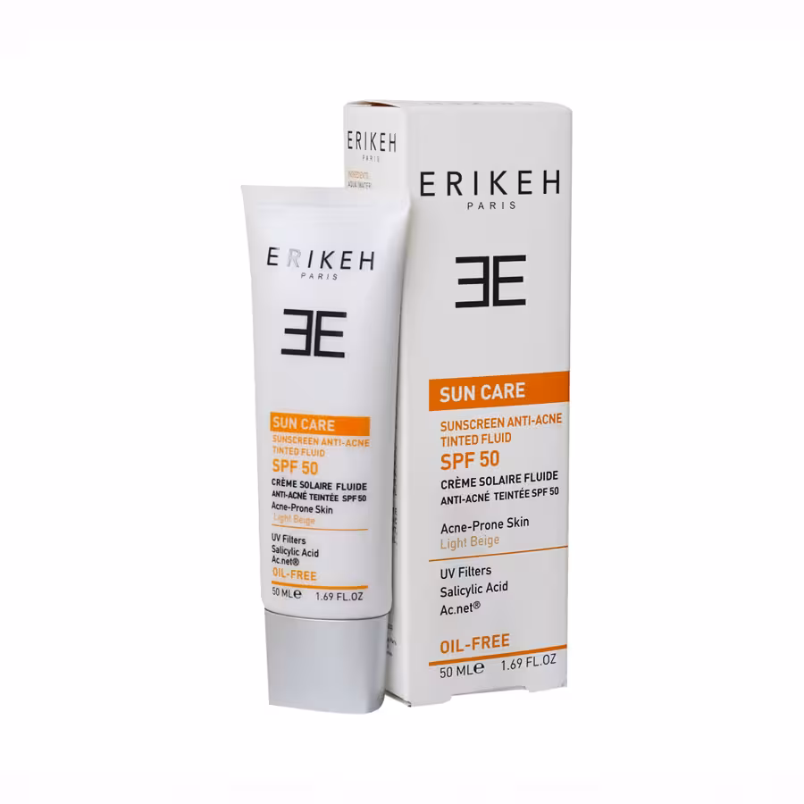 فلوئید ضد آفتاب و ضد جوش SPF50 اریکه 50 میلی لیتر