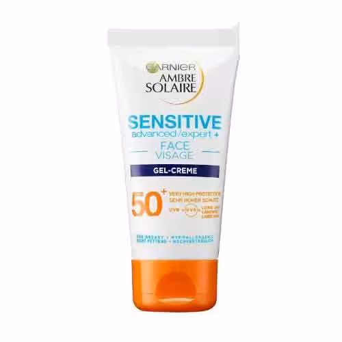 ضد آفتاب گارنیر پوست حساس مدل سنستیو اکسپرت SPF50 حجم 50 میل