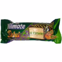 کیک لایه‌ای نیلی میت با کرم پسته و روکش شکلاتی 55 گرمی