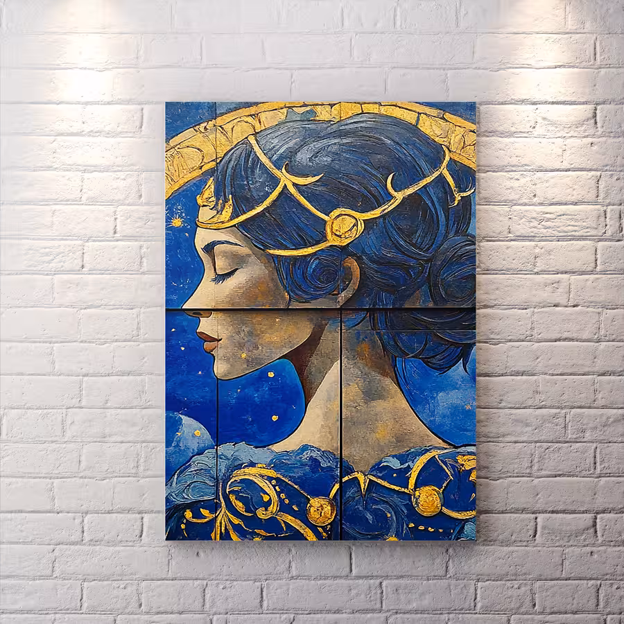 تابلو دکوراتیو طرح گنگ برای اتاق HQs-3509