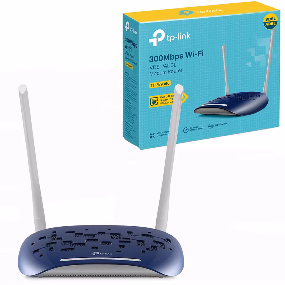 مودم روتر بی سیم ADSL2 Plus و VDSL2 تی پی لینک مدل TD-W9960