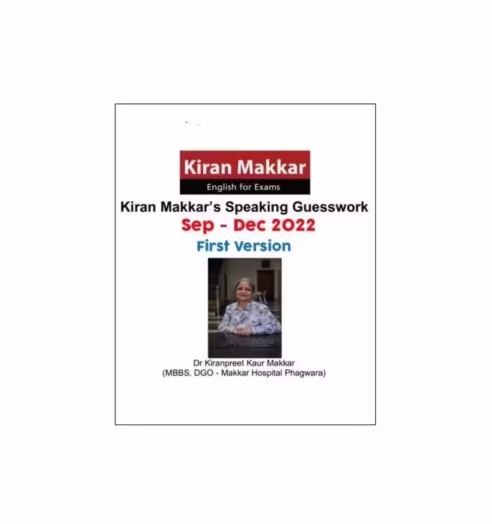 کتاب ماکار ایلتس اسپیکینگ Kiran Makkar's Speaking Guesswork September to December First Version 2022