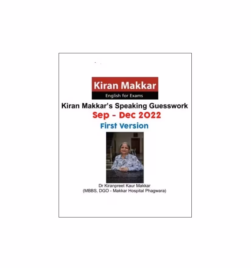 کتاب ماکار ایلتس اسپیکینگ Kiran Makkar's Speaking Guesswork September to December First Version 2022