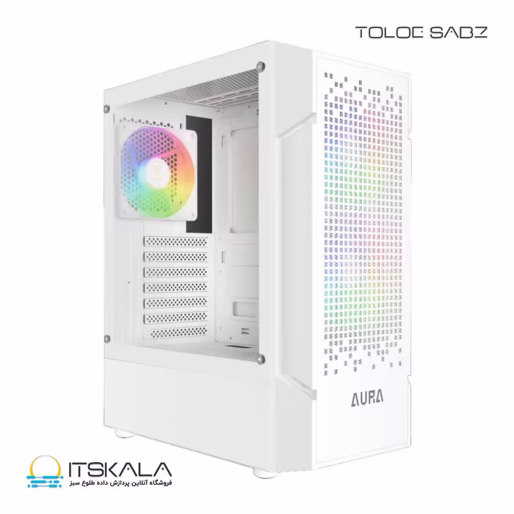 قیمت و خرید کیس گیم دیاس مدل AURA GC7 WH | ITSKALA