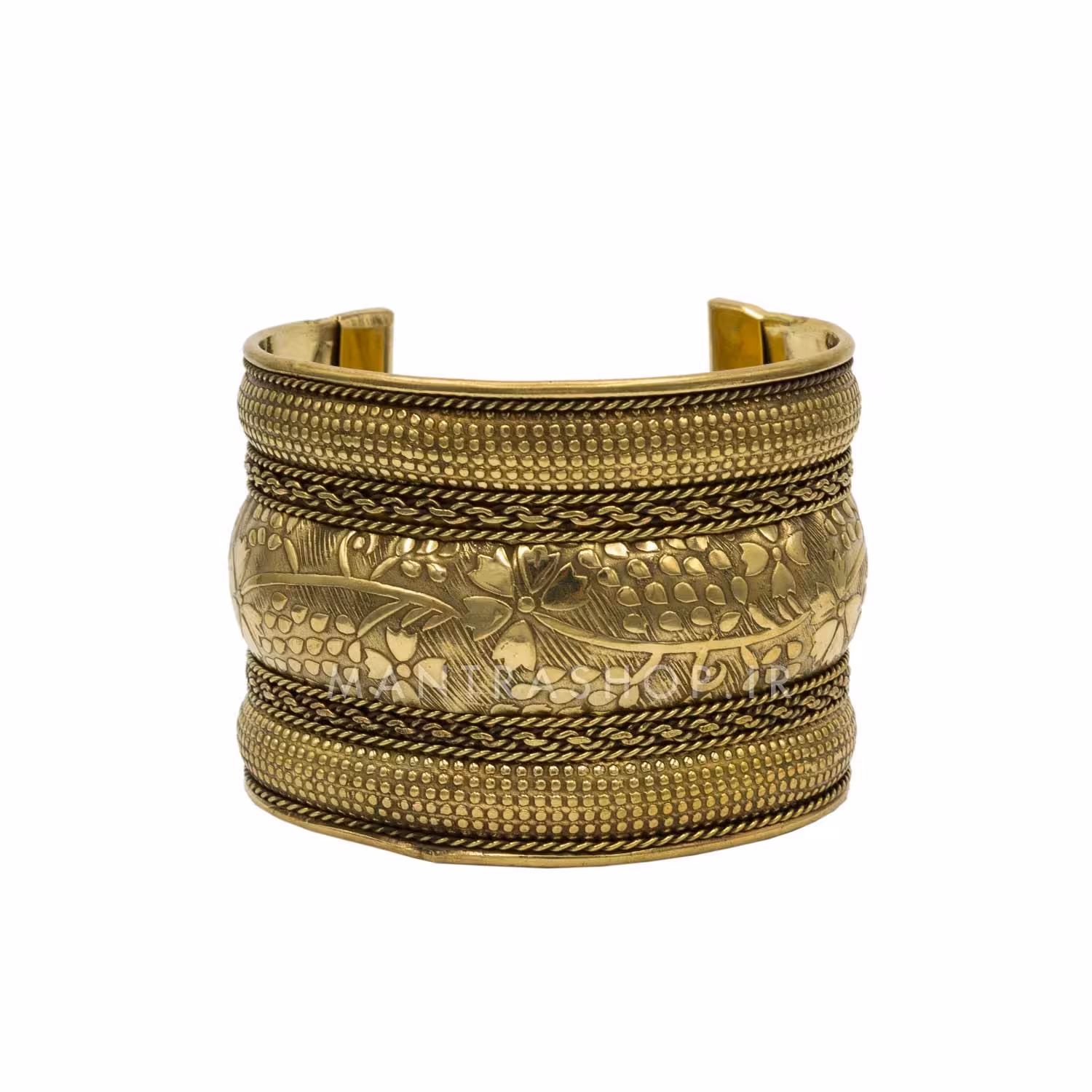 دستبند برنجی دست ساز هندی کد 1301