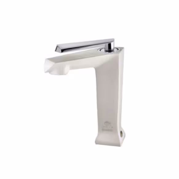 شیر روشویی درخشان مدل برک سفید