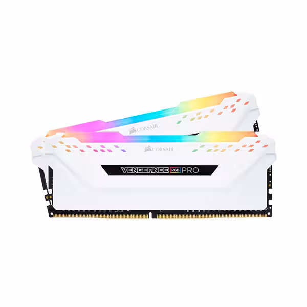 رم کورسیر VENGEANCE RGB PRO White 16GB (2*8GB) DUAL 3200MHz DDR4
