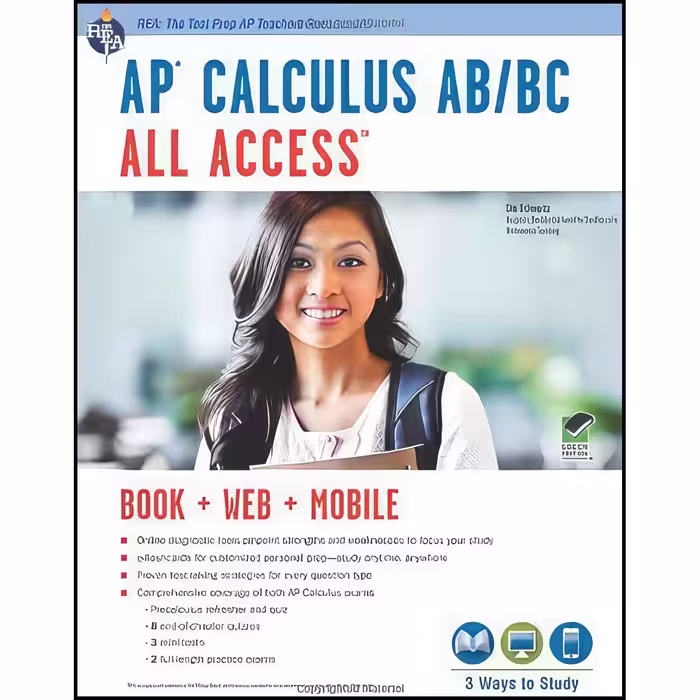 کتاب زبان اصلی AP Calculus ABBC All Access Book  Online  Mobile 