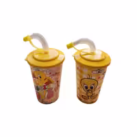 لیوان پلاستیکی نی دار Tweety Cup برند Tuffex ترکیه در 2 طرح مختلف _ شناسه کالا : TP513_13