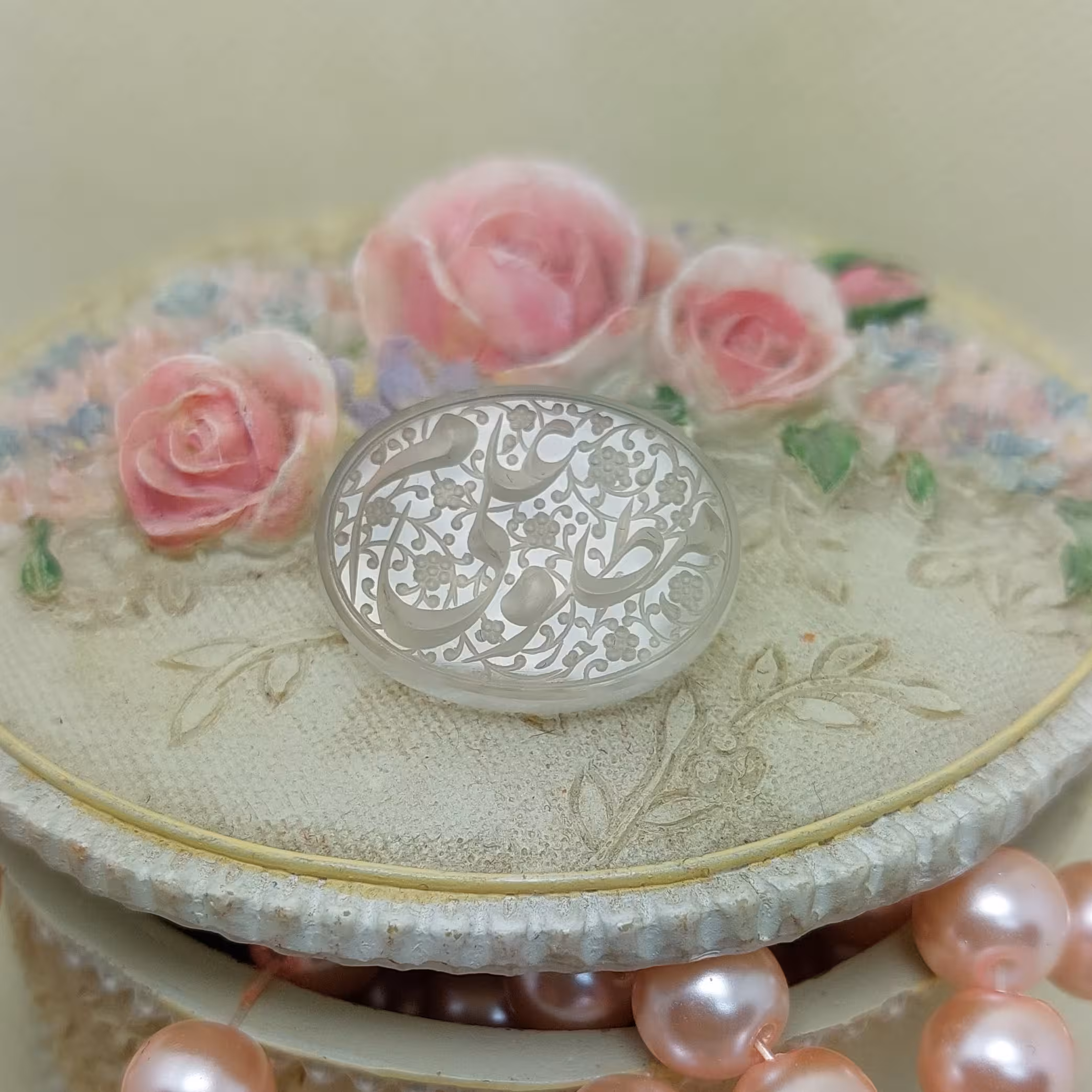 نگین عقیق نباتی یمنی