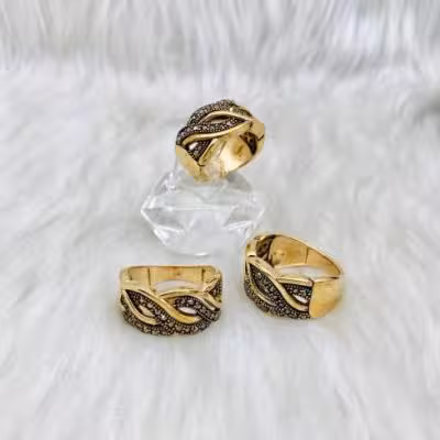 انگشتر طلاروس مخراج کاری شده7