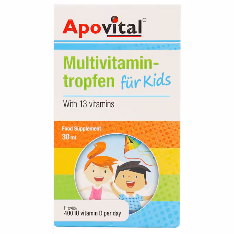 قطره مولتی ویتامین فور کیدز آپوویتال 30 میلی لیتر