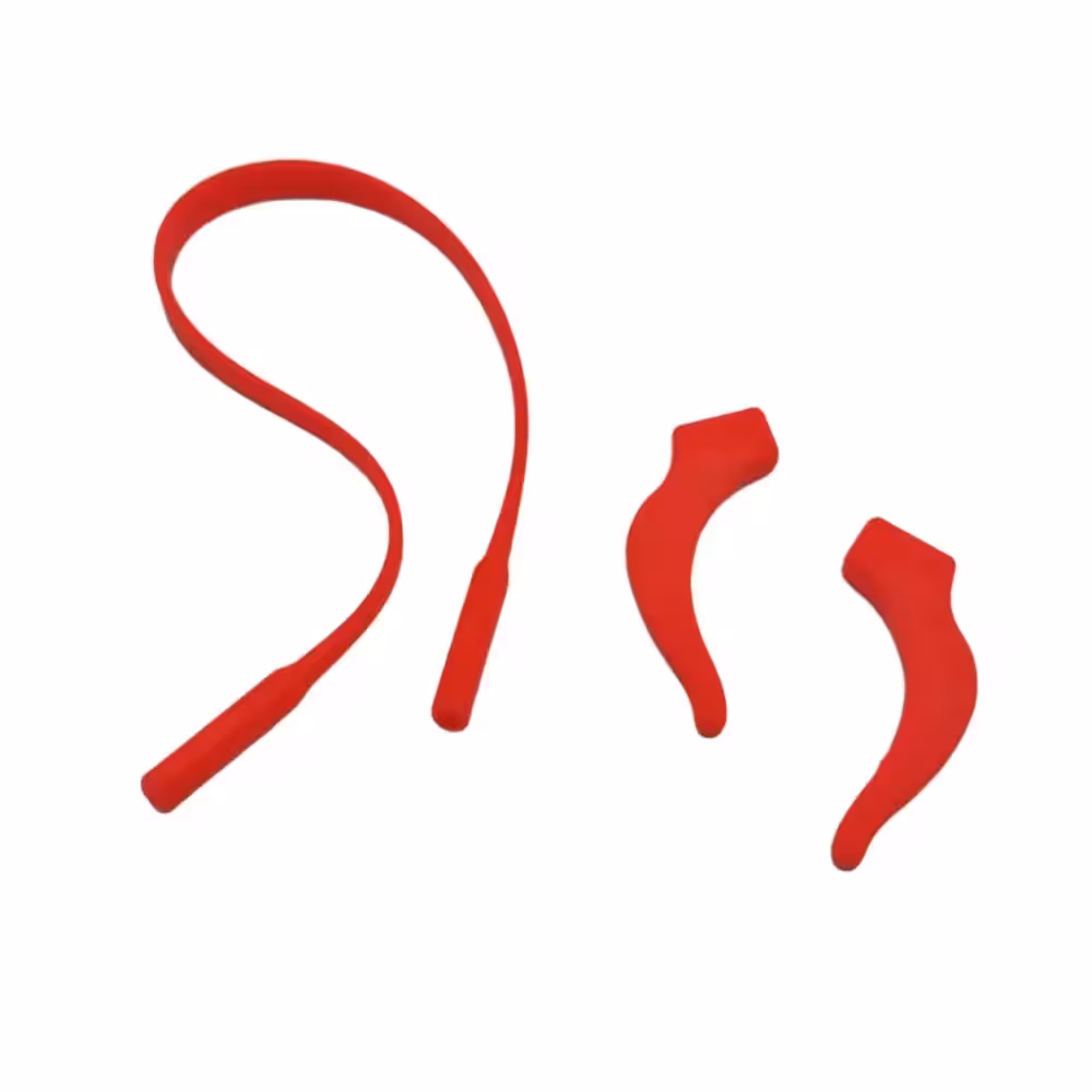 ست گیره و بند عینک رنگ قرمز