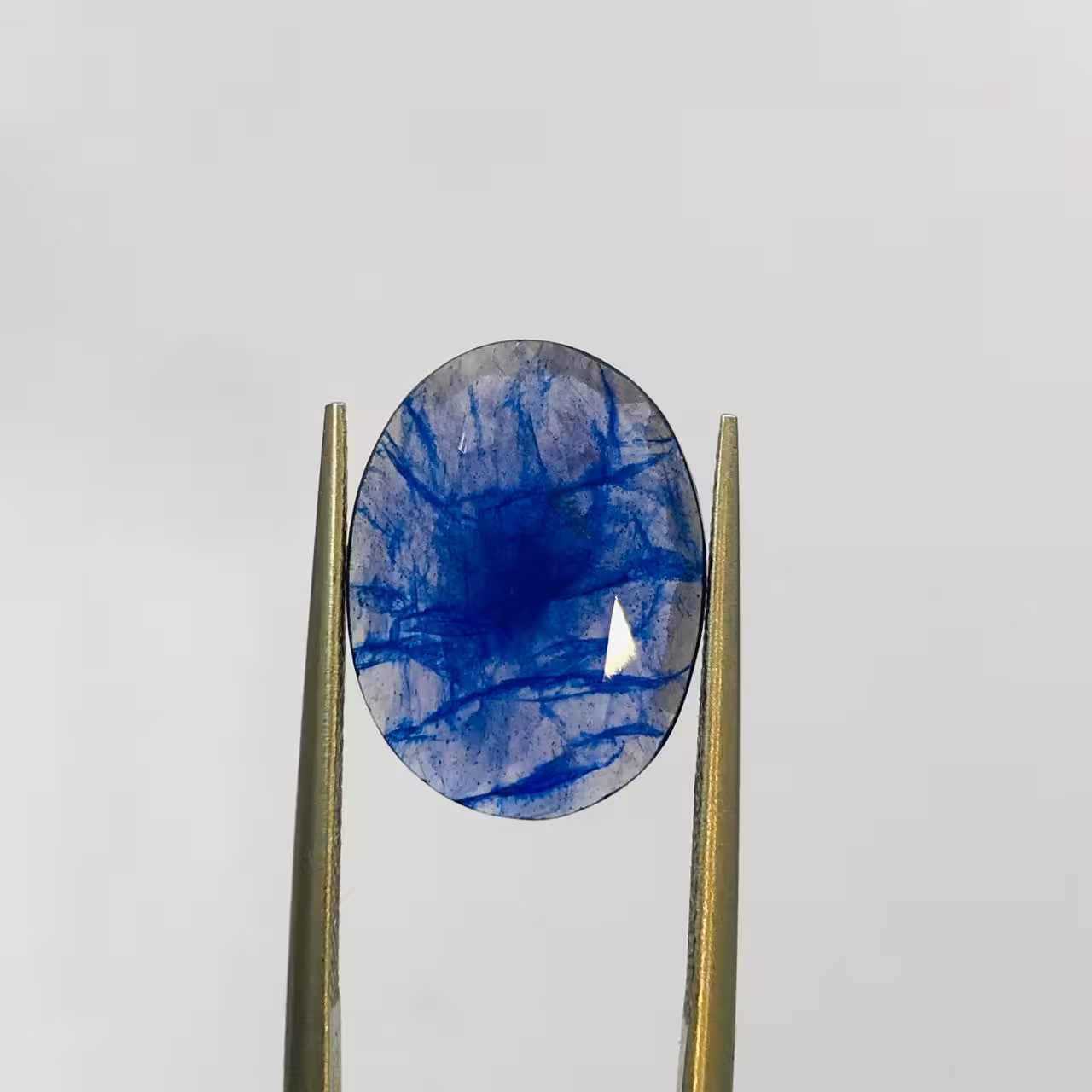 نگین یاقوت کبود آفريقا اصل سایز 12*16